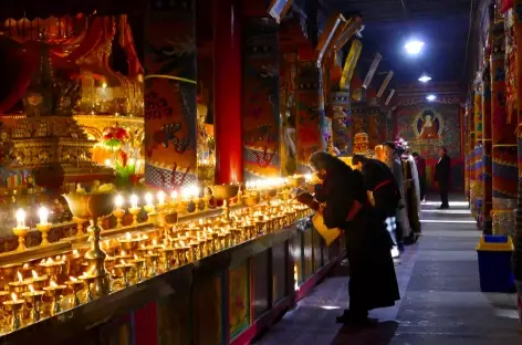 Intérieur d'un monastère - Amdo
