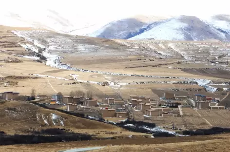 Paysage hivernal de l'Amdo