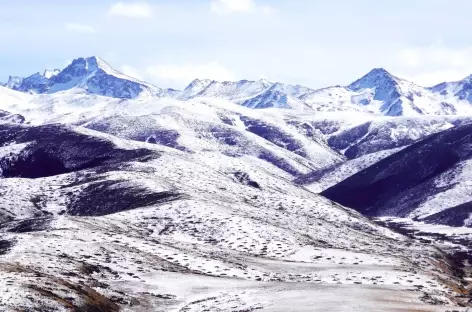 Paysage hivernal de l'Amdo