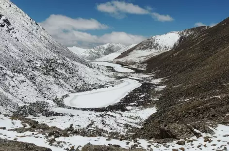 Vue vers le sud au Cheuteu La - Tibet