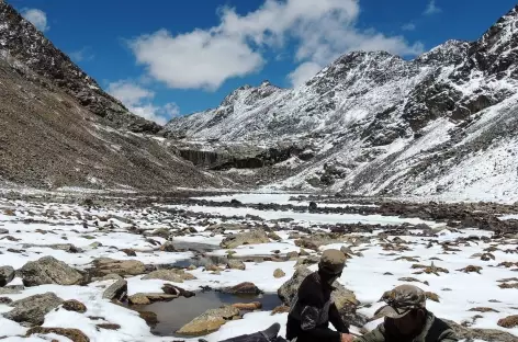 Pique nique sous le Cheuteu La - Tibet