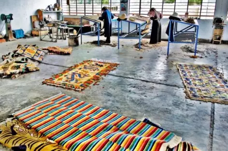 Fabrique artisanale de tapis- Tibet