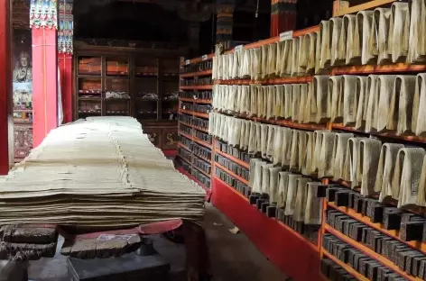 Imprimerie à Ganden- Tibet