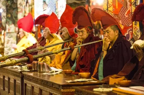 Cérémonie à Tsurphu - Tibet