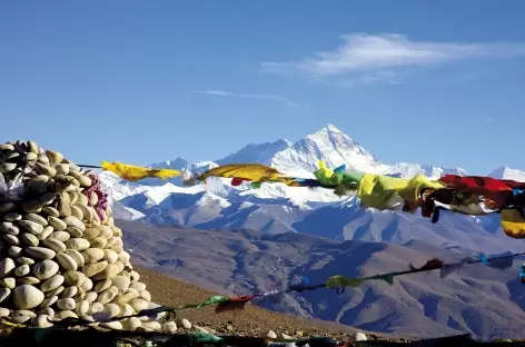 Everest depuis le Pang La- Tibet