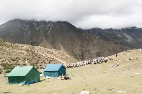  Installation du camp - Tibet