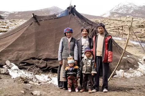 Famille nomade - Tibet