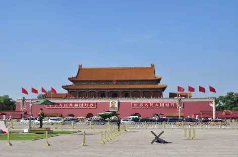 La porte de la Paix céleste ou Tian'anmen, Pékin Chine