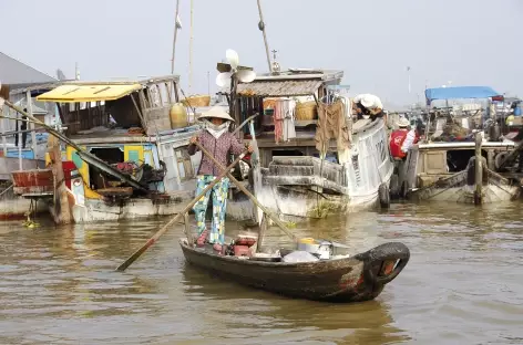 Marché flottant-Vietnam