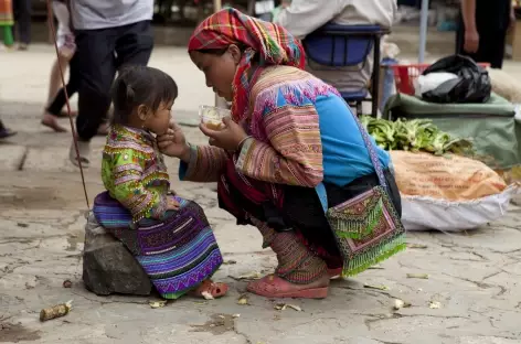 Marché de Hoang Su Phi, route > Pan Hou