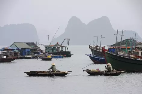 Dans le port de pêche de Van Don