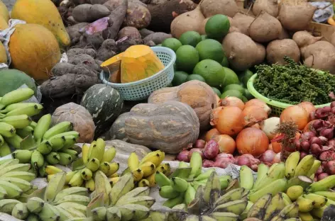 Un marché au bord du delta du Mékong - Vietnam