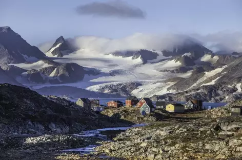 Village de Kulusuk, côte est du Groenland