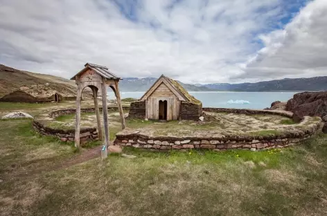 Brattahlíd, ancienne ferme d‘Erik le Rouge - Groenland