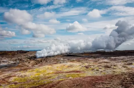 Site géothermique de Gunnuhver, péninsule de Reykjanes - Islande