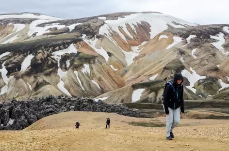 Trek dans la région de Landmannalaugar, Islande