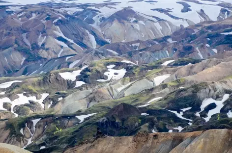 Trek dans la région de Landmannalaugar, Islande