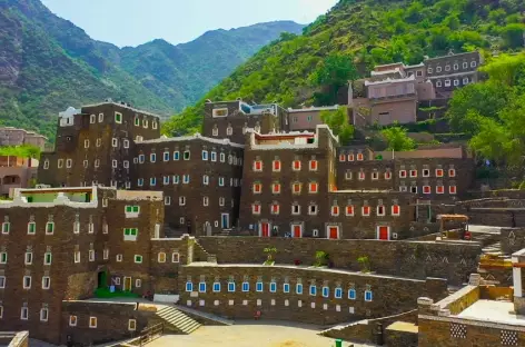 Village de Rijal Almaa avec ses maisons-tours - Arabie Saoudite