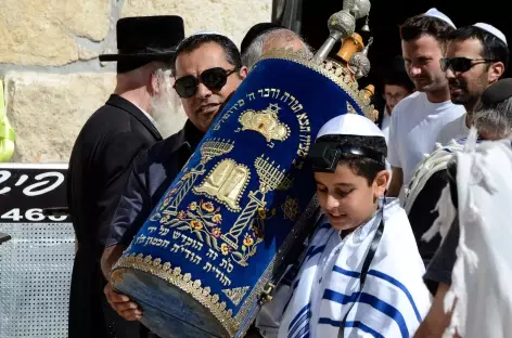 Bar Mitzvah au Mur des Lamentations, Jérusalem - Israël