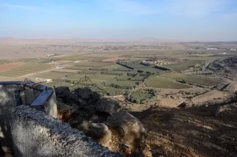 Vue sur la Syrie depuis le Mont Bental, plateau du Golan - Israël