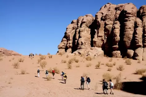 Trek dans le désert du Wadi Rum - Jordanie