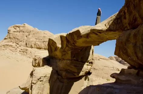 Désert du Wadi Rum, arche d'Umm Fruth - Jordanie