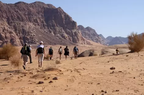 Trek dans le Désert du Wadi Rum - Jordanie