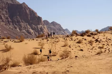 Trek dans le désert du Wadi Rum - Jordanie