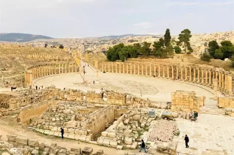 Vue panoramique sur Jérash - Jordanie - 