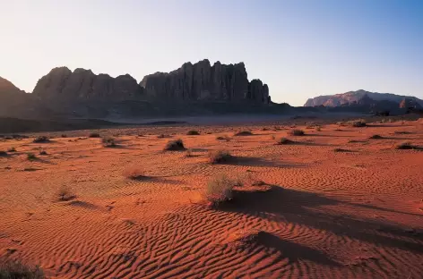 Jeu de lumières au Wadi Rum - Jordanie