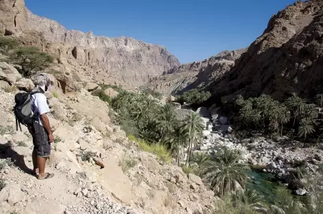 Marche dans le Wadi Tiwi - Oman