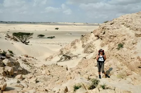 Randonnée dans le désert Blanc - Oman