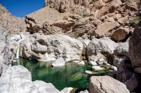 Vasque dans le Wadi Bani Khalid - Oman - 