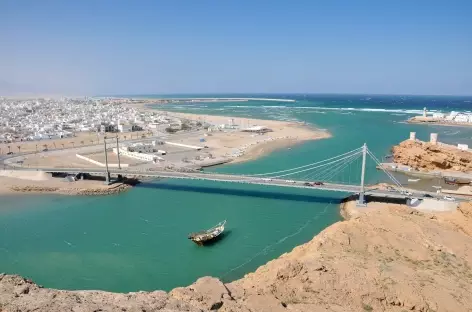 Lagune et ville de Sur - Oman