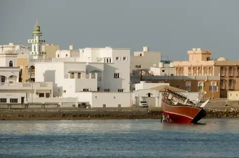 Lagune et ville de Sur - Oman