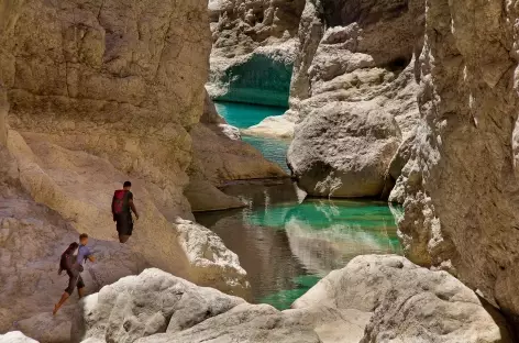 Rando aquatique dans le Wadi Bani Khalid- Oman