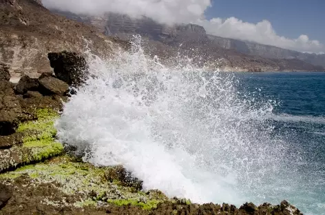 Plage de Mughsail, région du Dhofar - Oman