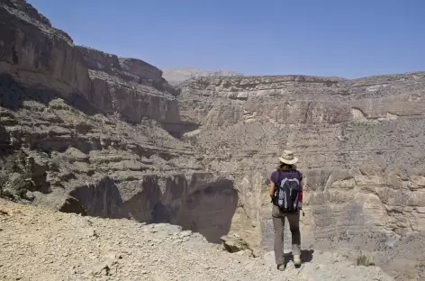 Randonnée en balcon, Grand Canyon d'Arabie - Oman