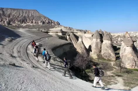 Randonnée entre la vallée de Pasapaglari et le village de Cavusin, Cappadoce - Turquie