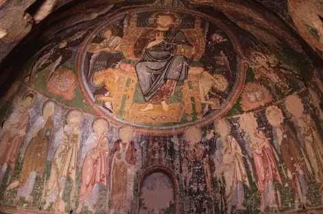 Intérieur d'une église troglodyte de Cappadoce - Turquie