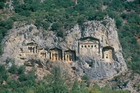 Tombeaux lyciens à Caunos - Turquie