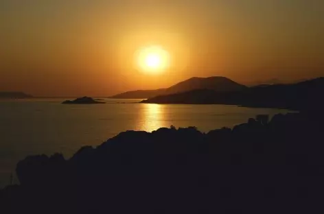 Coucher de soleil sur le lac de Bafa - Turquie