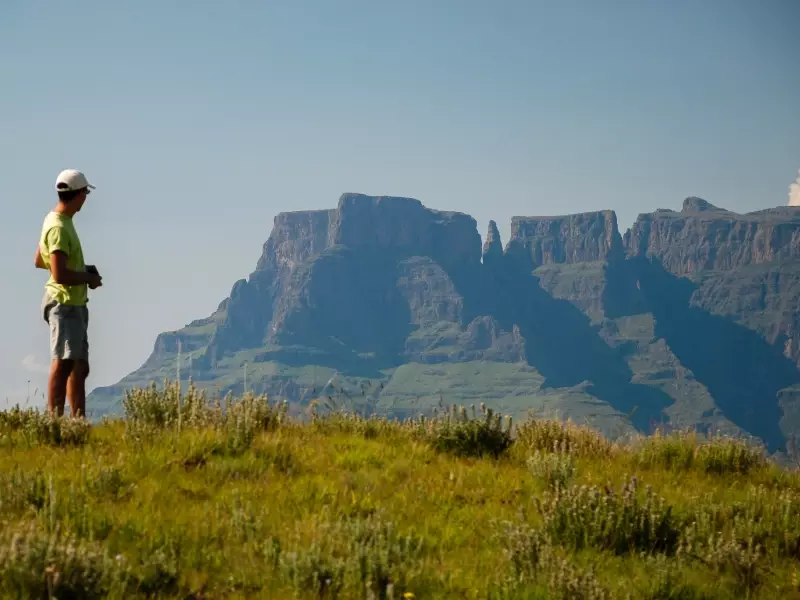 Rando dans le Parc national du Royal Natal, Drakensberg - Afrique du Sud, &copy; Julien Erster - TIRAWA 