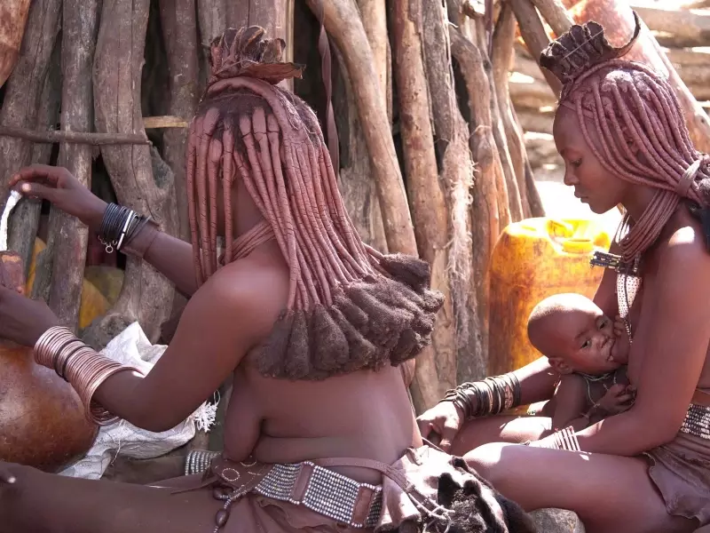 Village himba - Namibie, &copy; Christian Leroy - TIRAWA 