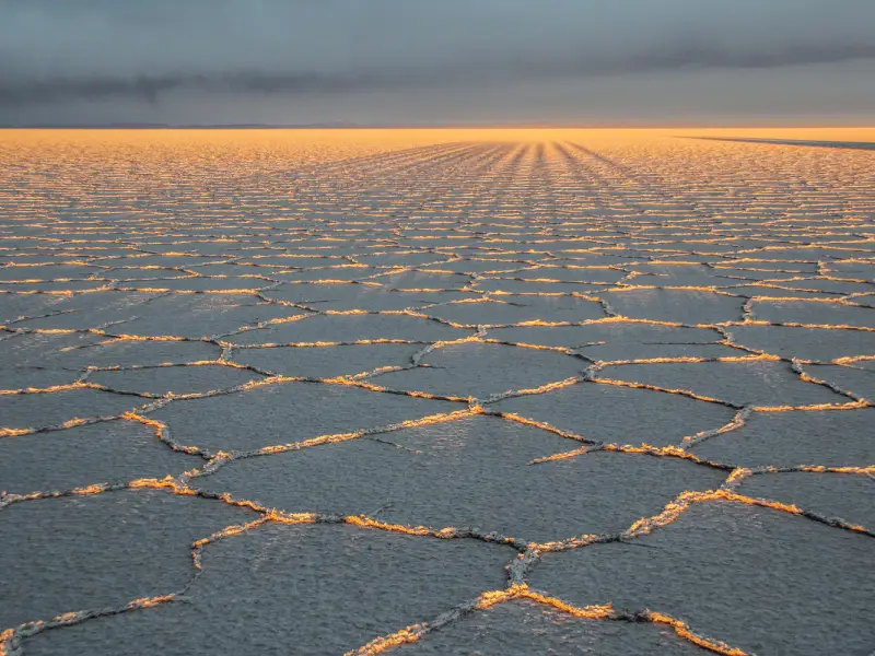 Coucher de soleil sur le Salar d'Uyuni - Bolivie, &copy; Julien Freidel 