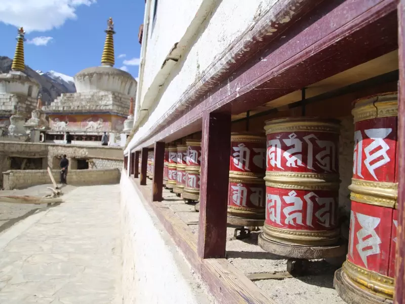 Moulins à prières à Lamayuru - Ladakh, Inde, &copy; Gautier Renault - Tirawa 