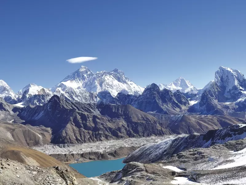 L'Everest depuis le Renjo la (5340 m) - Nepal, &copy; Séverine Berthet - Tirawa 