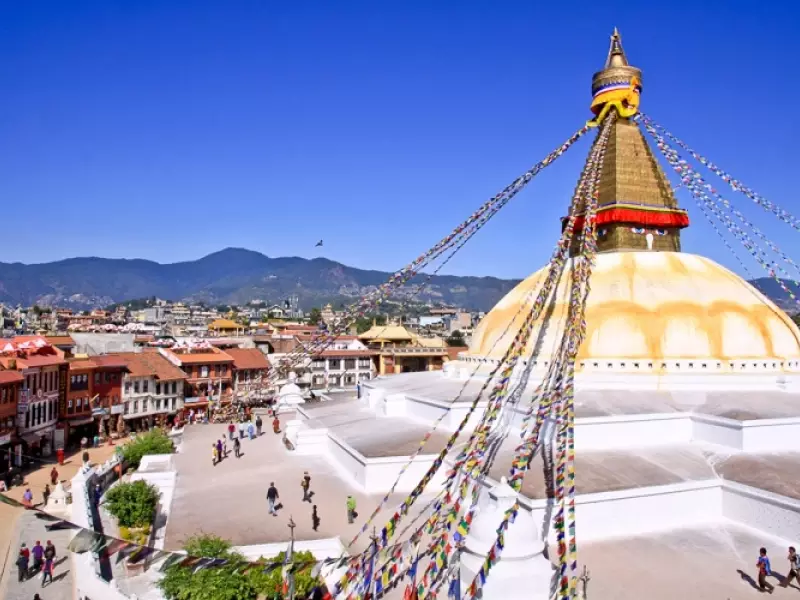 Vue du Stupa de Bodnath - Népal, &copy; Thierry Monniez - Tirawa 
