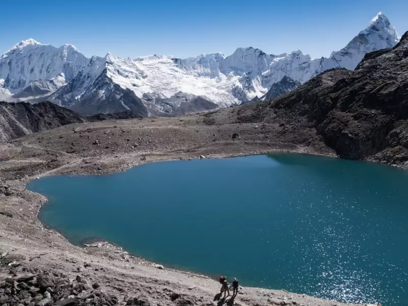 Le lac sous le Kongmala - Népal, &copy; Christian Leroy - Tirawa 