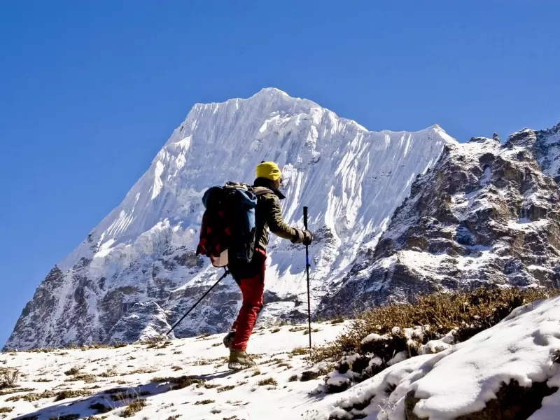 Entre Lonak et le camp de base - Kangchenjunga Népal, &copy; Christian Leroy - Tirawa 